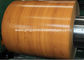 Hợp kim nhôm 3105 H24 Mô hình gỗ PPAL màu phủ nhôm cuộn nhôm được sơn trước nhôm cho mái nhà và tường