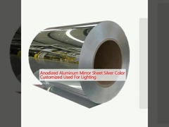 Bảng gương nhôm anodized Màu bạc tùy chỉnh được sử dụng cho ánh sáng