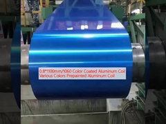 0.8*1100mm/1060 Vòng cuộn nhôm lớp phủ màu sắc Nhiều màu sắc Vòng cuộn nhôm sơn trước