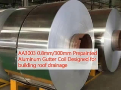 AA3003 0.8mm / 300mm Prepainted nhôm con lôi ống dẫn được thiết kế cho xây dựng thoát nước mái nhà