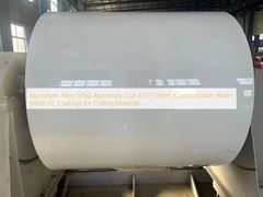 Hợp kim nhôm 5052 Cuộn nhôm (0,5–1,0mm, Chiều rộng có thể tùy chỉnh, Lớp phủ PE màu trắng) cho Vật liệu Trần