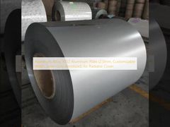 Hợp kim nhôm 5052 Tấm nhôm (2.0mm, Chiều rộng có thể tùy chỉnh, Anodized màu xám bạc) cho Vỏ tản nhiệt