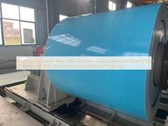 Hợp kim trang trí tòa nhà Tấm nhôm tráng màu 1060 H24 0,32 X 914mm Ral 9016 Sản xuất tấm nhôm tổng hợp