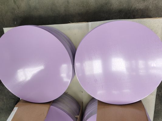 Hợp kim1060 Nhôm vẽ sâu Đường kính 0,70 X 440mm Đĩa / vòng nhôm sơn bóng cao để làm nồi nấu