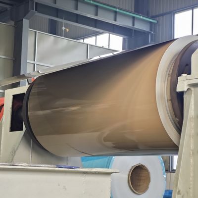 Hợp kim 5052 2,0mm Vàng phủ màu/được sơn trước cuộn nhôm cho vỏ van và buồng bên trong