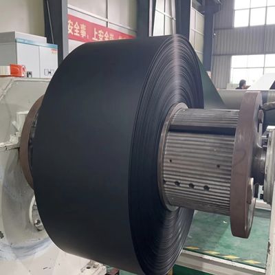 Đen 0.6mm Prepainted màu phủ nhôm cuộn cho dòng dòng dây chuyền vận chuyển