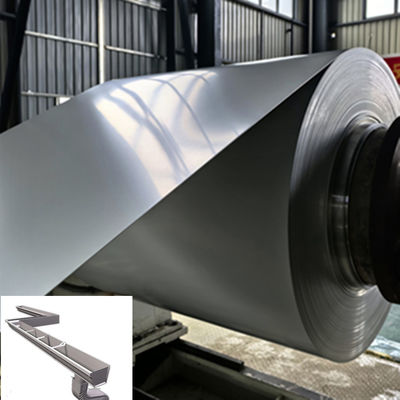 Hợp kim 3105 Ral 7035 Màu xám 26 Gauge 0,45mm Độ dày 350mm rộng PE Pre Painted Aluminum Coil cho việc làm ống thoát nước nhôm