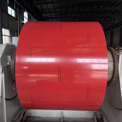 PE lớp phủ 0,5mm Độ dày Prepainted nhôm cuộn được sử dụng để hình thành tấm mái nhà