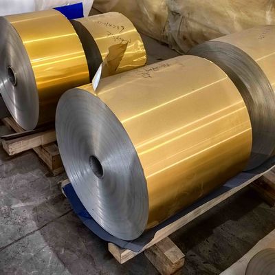 Polyester sơn mài AA8011 O Độ dày 0,08-0,11mm được sử dụng để cách nhiệt mái nhà