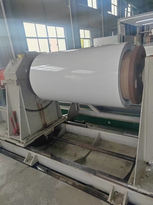 Tấm nhôm cuộn sơn màu Trắng / Đen Ral 9010 3105 H24 dùng cho sản xuất máng xối hoặc ống thoát nước