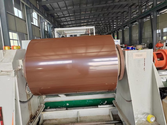 Hợp kim 3003 PVDF tấm nhôm sơn mài dày 0,96mm x 48 '' chiều rộng cuộn nhôm được sơn sẵn cho tấm lợp thương mại kim loại