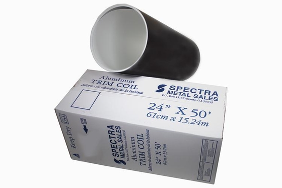 Tấm nhôm cuộn sơn màu Trắng / Đen Ral 9016 3105 H24 dùng cho sản xuất máng xối hoặc ống thoát nước