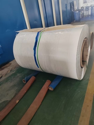 Hợp kim nhôm 3003 H14 Trắng cả hai bên Colord Aluminum cuộn dây có lớp phủ nhôm sẵn