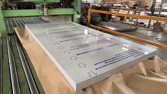 Bề mặt hoàn thiện vết bẩn dày 0,03 inch Tấm nhôm sơn sẵn cho bảng trang trí nội thất