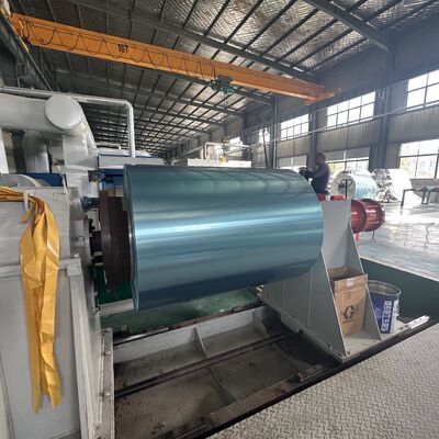 0.10mm Độ dày 45mm chiều rộng Vòng cuộn giấy nhôm sơn trước cho băng thông gió sườn lăn