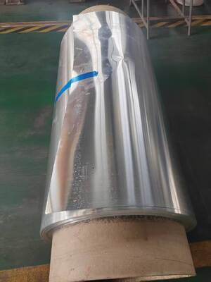 0.10mm Độ dày 45mm chiều rộng Vòng cuộn giấy nhôm sơn trước cho băng thông gió sườn lăn