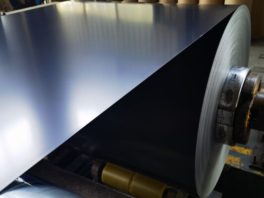 Vàng phủ màu nhôm Trim Coil Đen Trắng 14 x 50 Inch x 50 feet cho mái vòm và khung cửa sổ trang trí phủ