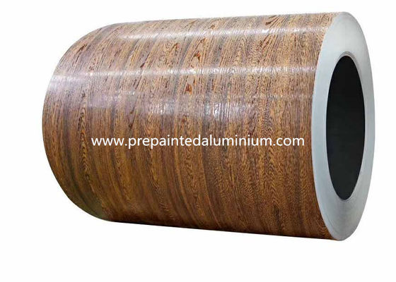 Hoa văn bằng gỗ 0,2mm Pre Pre cuộn nhôm trong bảng tường