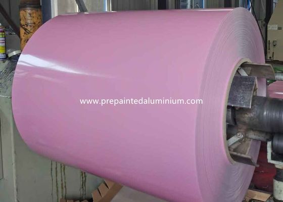 Màu hồng 0.45mm 1200mm Cuộn nhôm sơn trước được sử dụng để sản xuất chảo nấu ăn